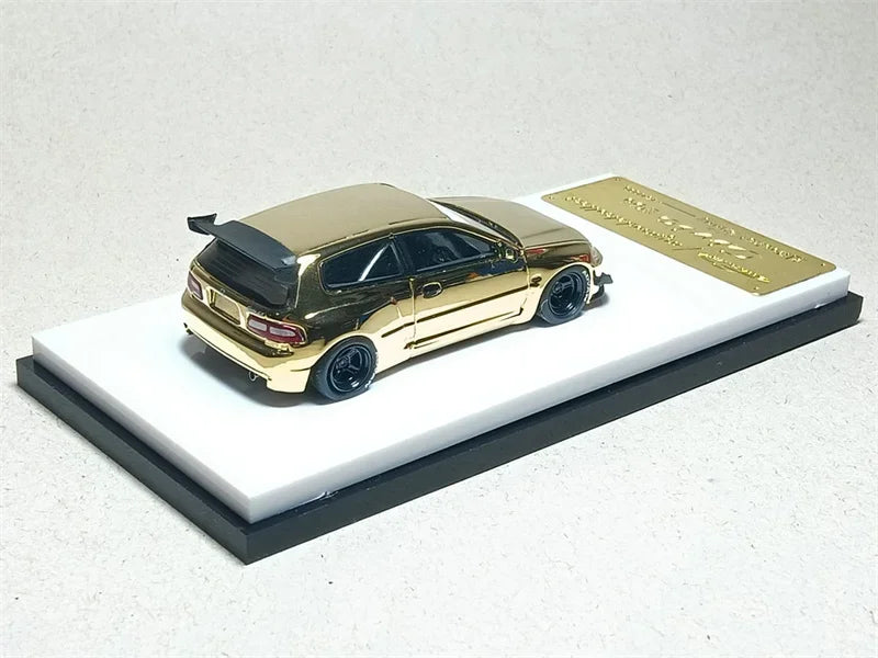**Pre-Order** Model Collect MC 1:64 CIVIC EG6 / Evolution EVO VII Chrome Gold Diecast Model Car