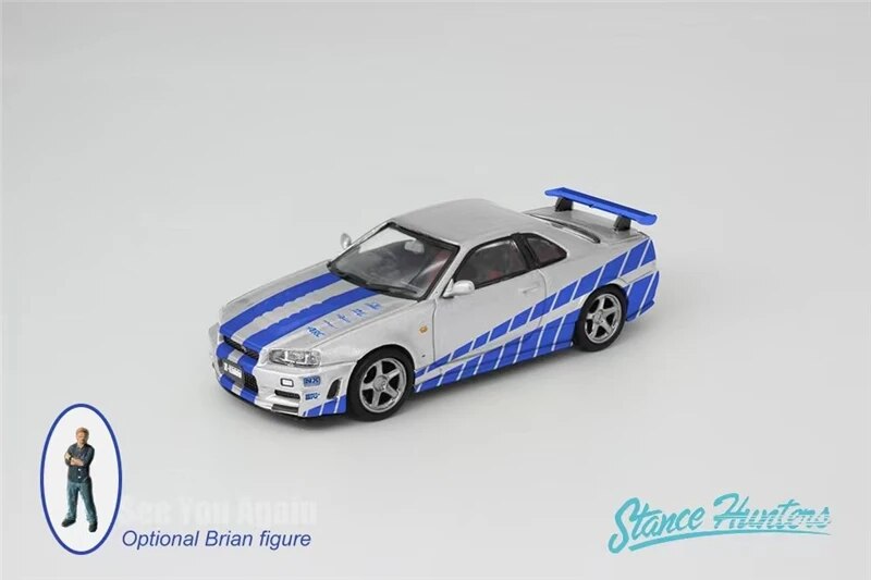 Stance Hunters SH 1:64 Skyline R34 GTR Z Tune Nismo Diecast Model Car