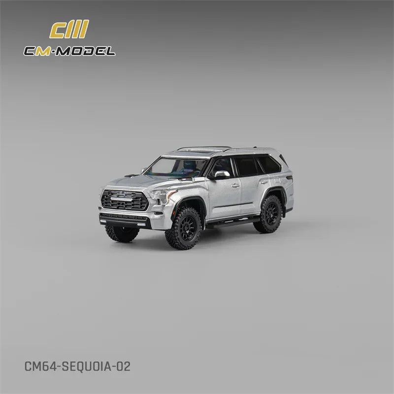 CM MODEL 1:64 Sequoia Silver Die-Cast Car Model Collection Miniature
