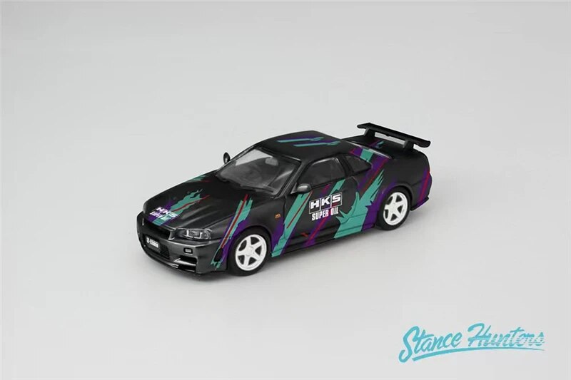 Stance Hunters SH 1:64 Skyline R34 GTR Z Tune Nismo Diecast Model Car