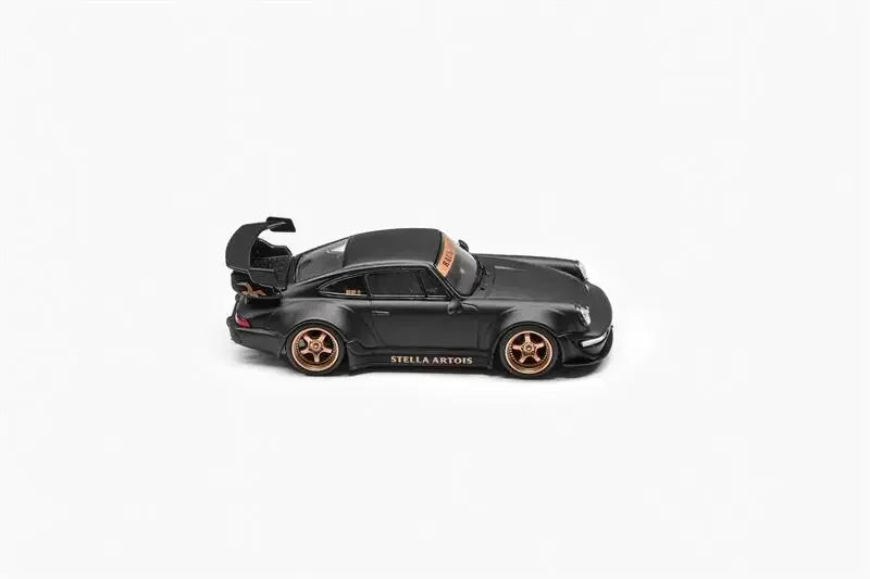 Decode 1:64 RWB 964 Stella Artois Matte Black Diecast Model Car