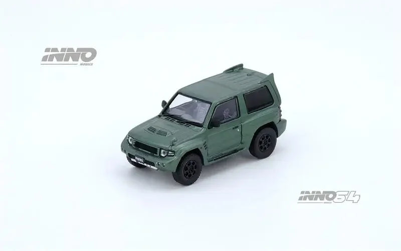 PreSale INNO 1:64 PAJERO EVOLUTION Satin Green Die-Cast Car Model Collection Miniature