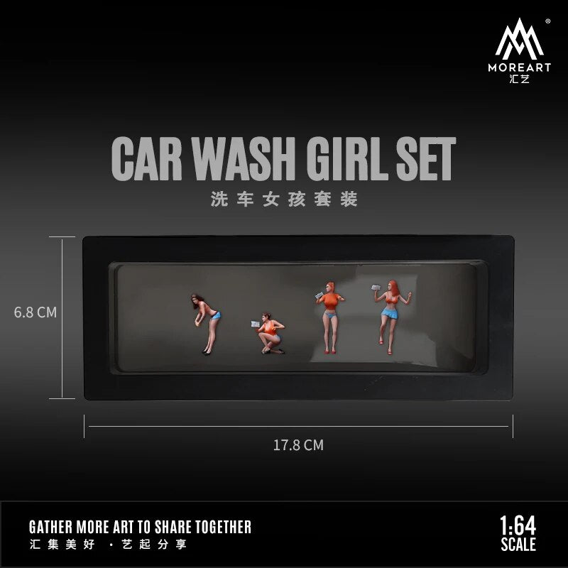 TIME MICRO MoreArt 1:64 Car Wash Girl set
