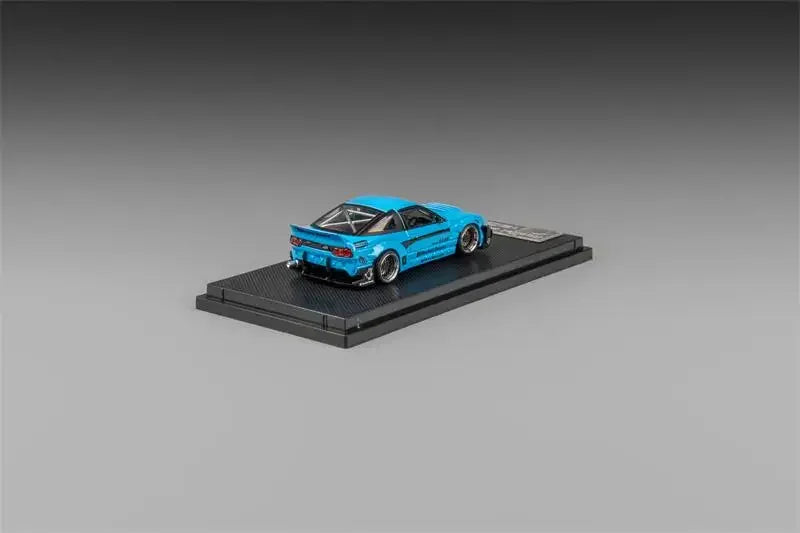 Micro Turbo 1:64 S13 Silvia 180SX Pandem Rocket Bunny baby blue Limited999 Diecast Model Car