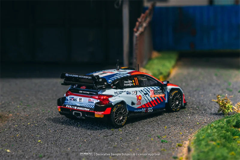 Tarmac Works 1:64 Hyundai i20 N Rally1 Hybrid Rallye Monte-Carlo2024 Winner Diecast Model Car