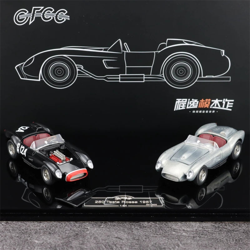 GFCC 1:64 250 Rossa black silver two cars set APA xpo 2025 Limited300 Diecast Model Car