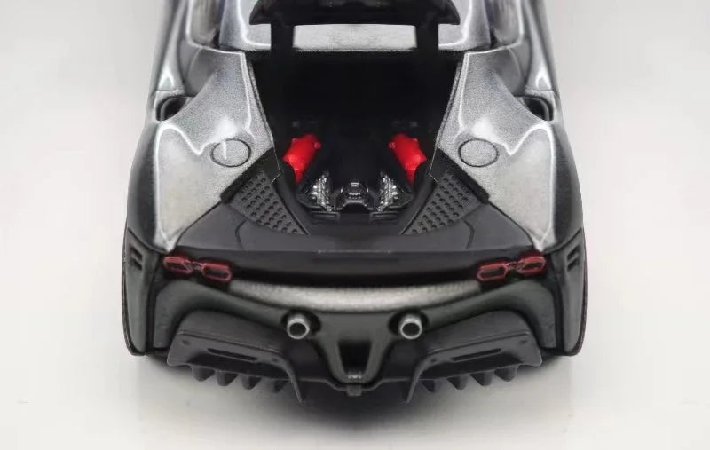 Stance Hunters 1:64 Novitec SF90 Silver Limited499 Diecast Model Car
