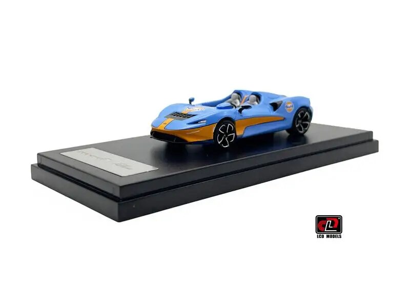 LCD 1:64 Elva Matte blue / Matte orange Model Car