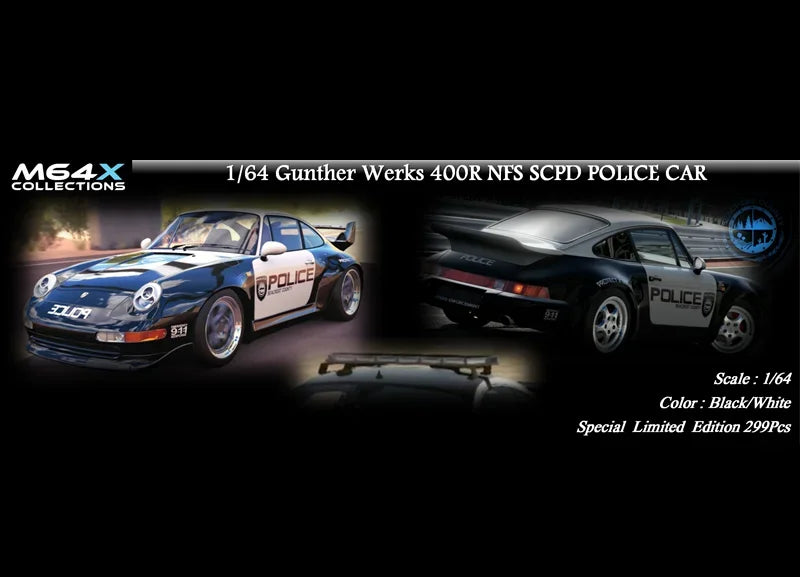 M64X 1:64 Gunther Werks GW 911 400R Resin Model Car