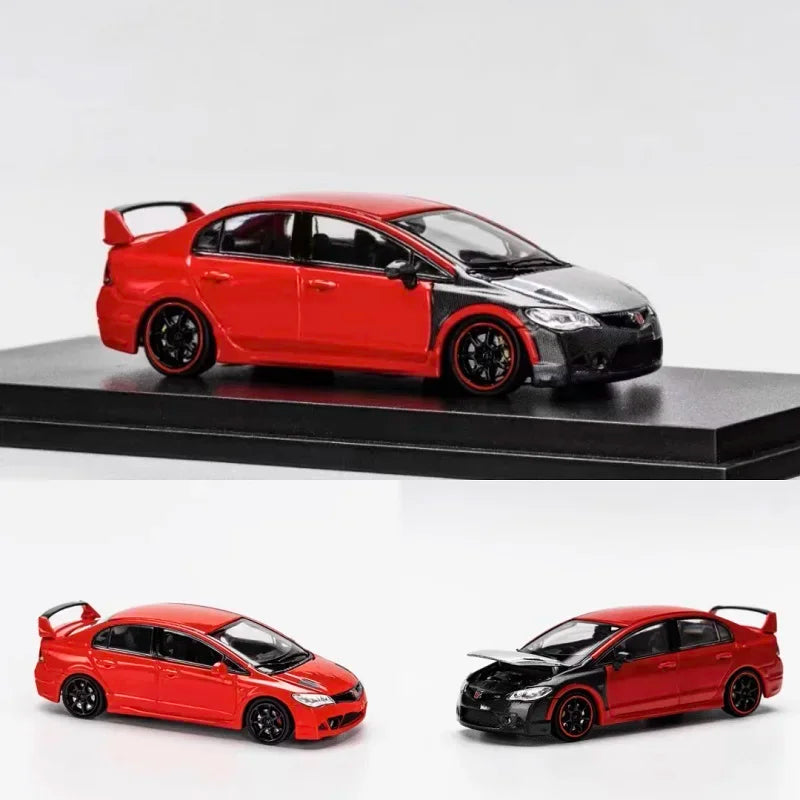 Champion 1:64 Honda Civic Type R FD2 Mugen RR Red Diecast Model Car