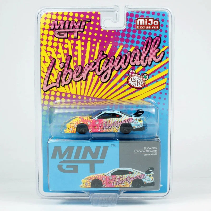 Blister BL -MINI GT 1:64 SuperGT 007 GTR #33 LB S15 35RR KUMA SEMA RX7 Diecast Model Car