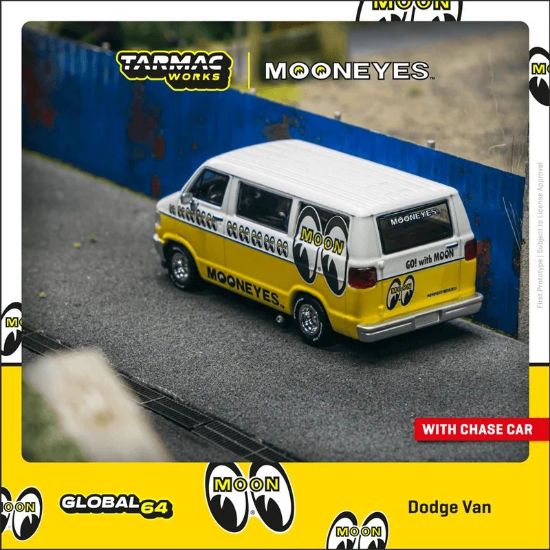 **Pre-order** Tarmac Works 1:64 Dodge Van Mooneyes Diecast Model Car