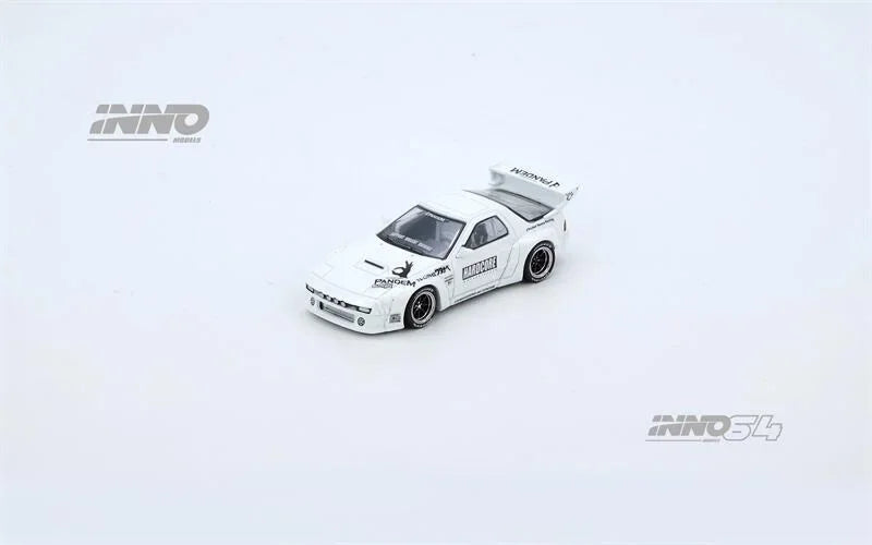 PreSale INNO 1:64 RX7 FC3S PANDEM AERO White Die-Cast Car Model Collection Miniature