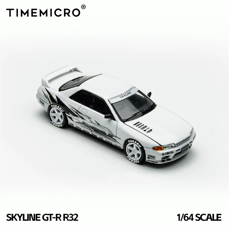 Time Micro 1:64 Skyline GTR R32 Los Santos drift Collection Miniature Diecast Metal Model Car