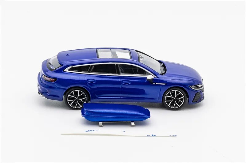 GCD 1:64 CC Arteon R Shooting Brake hunting edition Blue LHD Diecast Model Car