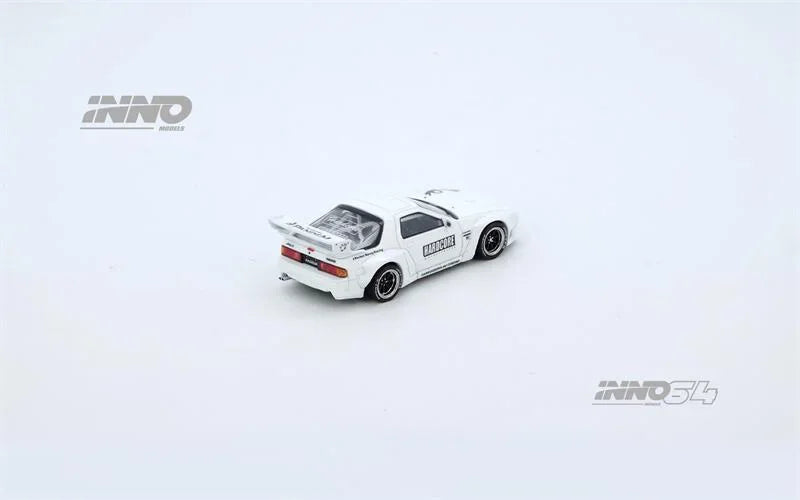 INNO 1:64 RX7 FC3S PANDEM AERO White Die-Cast Car Model Collection Miniature