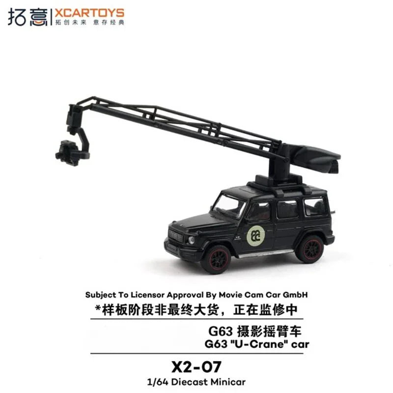 PreSale Xcartoys 1:64 G63 U-Crane Car BlackCollection Miniature Diecast Metal Model Car