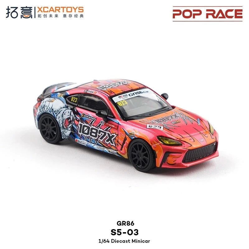 Xcartoys 1:64 GR86 GAZOO Racing Cup 2025 1087X Diecast Model Car