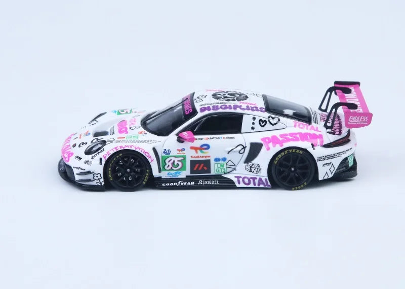 Star Race SR 1:64 GT3 WhitePink No.85 Racing Diecast Model Car