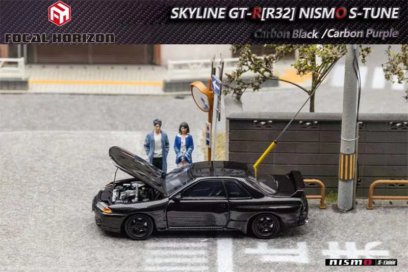 Focal Horizon FH 1:64 Skyline GT-R R32 Nismo S-Tune Full Carbon limited999 Diecast Model Car
