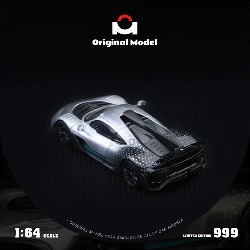 Original Model OM 1:64 One Starlight Silver Limited 999 Die-Cast Car Model Collection Miniature