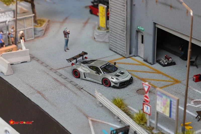 Star Model 1:64 LBSilhouette Works 458 GT Raw Special Die-Cast Car Model Collection Miniature