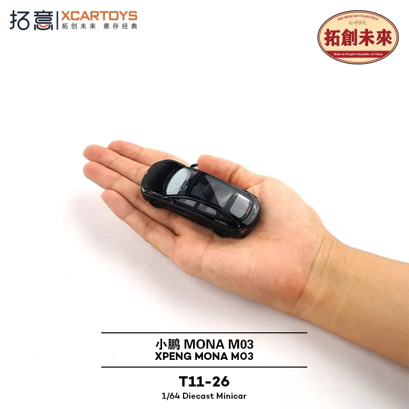 Xcartoys 1:64 XPeng M03 Black T11-26 Diecast Model Car