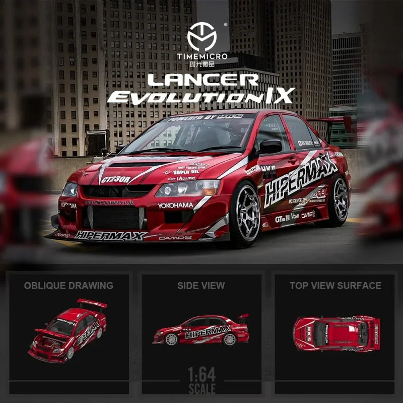 Time Micro 1:64 Lancer EVO IX HIPERMAX Diecast Model Car