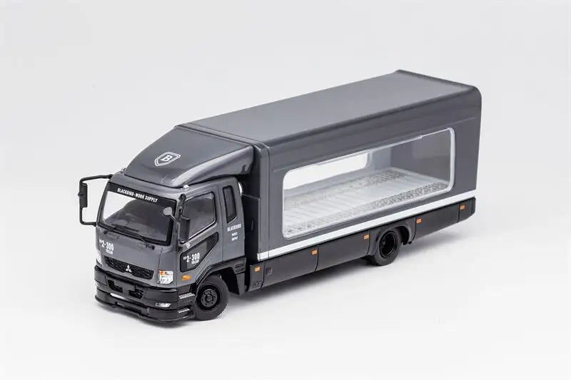 GCD 1:64 Fuso Fighter Mk2 FK 2017 Outriggers Raised Transparent Truck Diecast Model Car