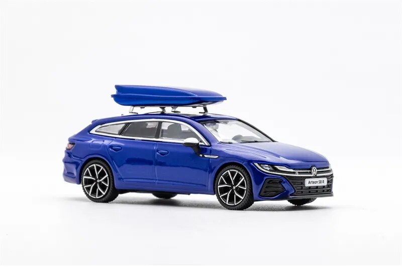 GCD 1:64 CC Arteon R Shooting Brake hunting edition Blue LHD Diecast Model Car
