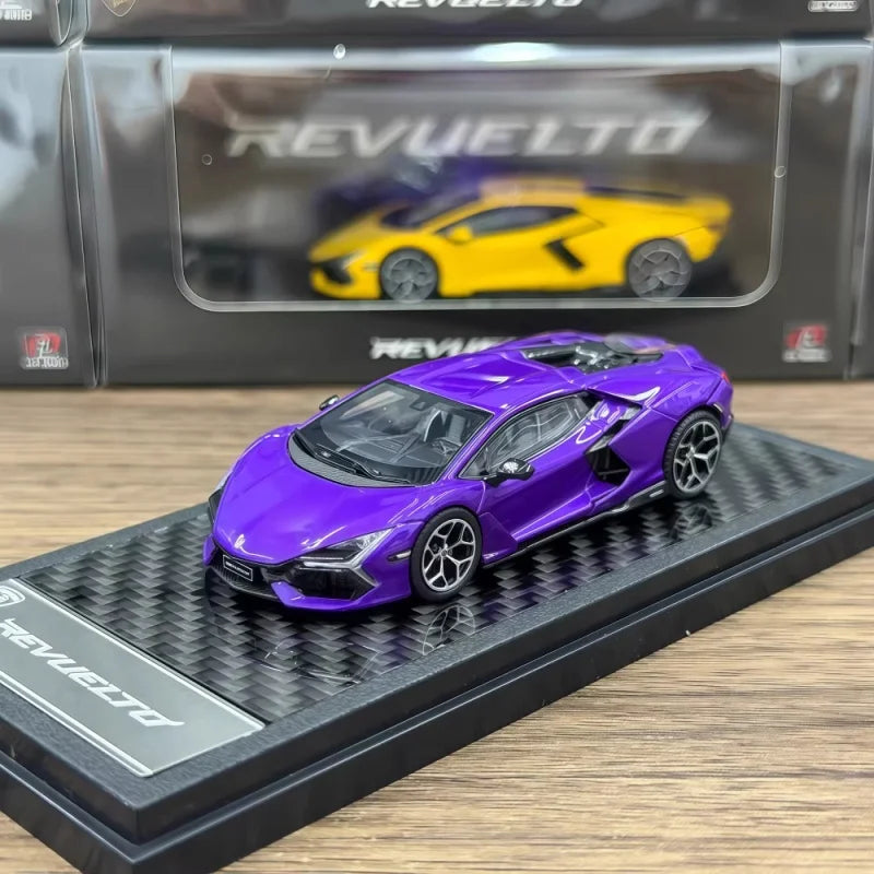 LCD 1:64 Revuelto SuperCar Blue/Yellow/Purple Diecast Model Car