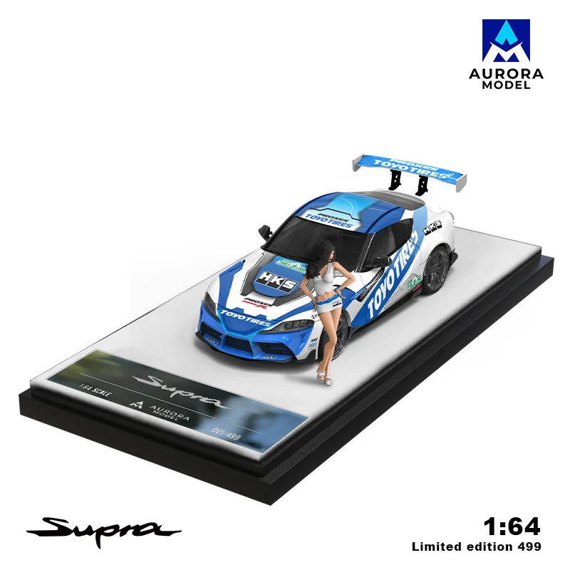 Aurora Model 1:64 Supra A90 Die-Cast Car Model Collection Miniature