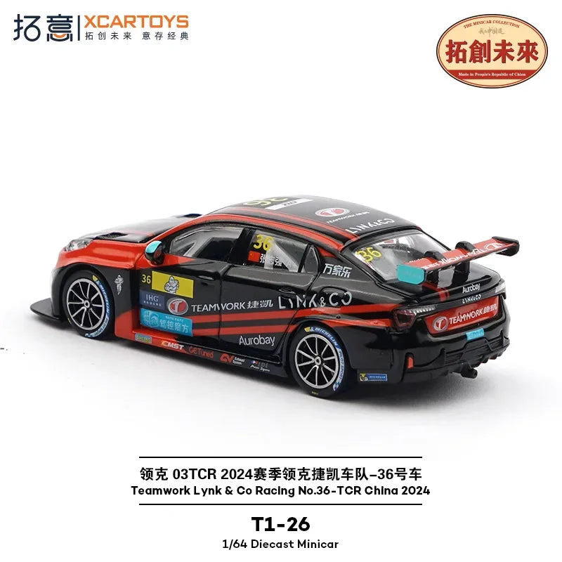 Xcartoys 1:64 Teamwork Lynk & Co Racing No.36-TCR China 2024 Die-Cast Car Models