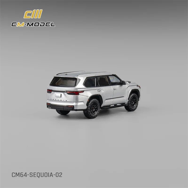 CM MODEL 1:64 Sequoia Silver Die-Cast Car Model Collection Miniature