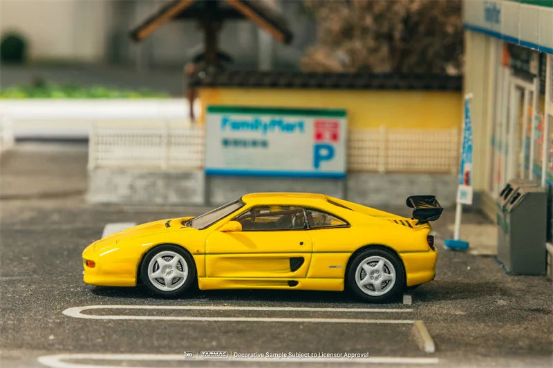 Tarmac Works 1:64 F355 Challenge Yellow Diecast Model Car