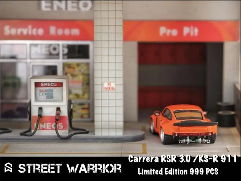Street Weapon SW 1:64 Carrera RSR 3.0 KS-R 911 Orange limited999 Diecast Model Car