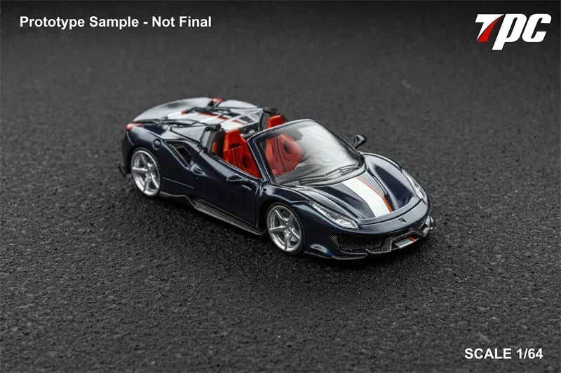 TPC 1:64 Novitec 488 convertible Limited300 Die-Cast Car Model Collection Miniature