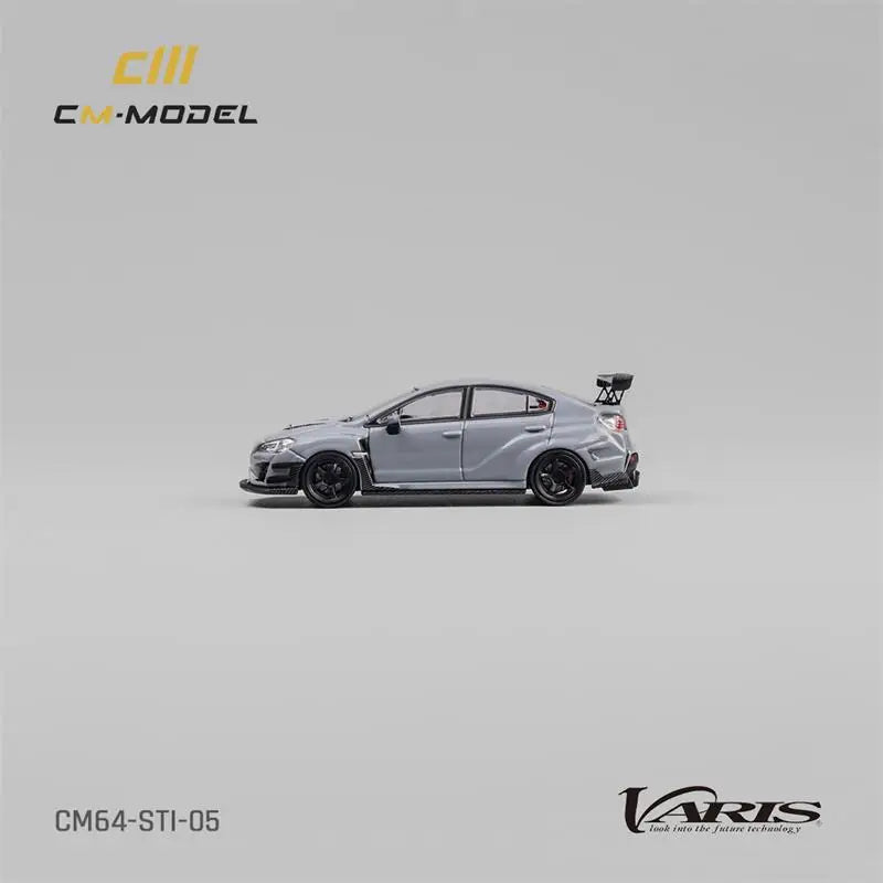 CM MODEL  1:64 STI Varis Widebody 1.0 Gray Diecast Model Car