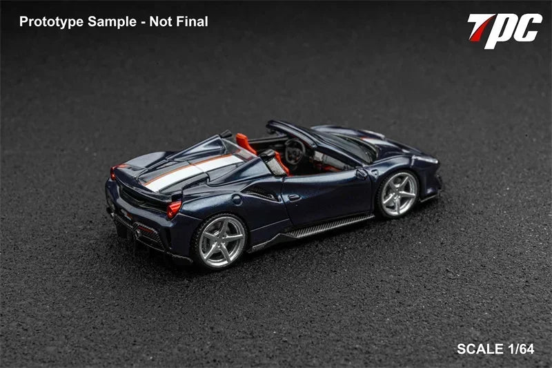 TPC 1:64 Novitec 488 convertible Limited300 Die-Cast Car Model Collection Miniature