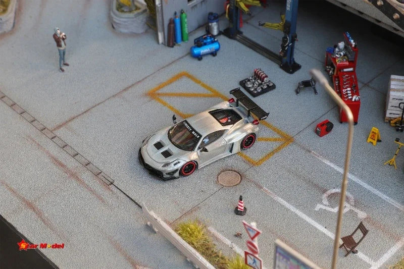 Star Model 1:64 LBSilhouette Works 458 GT Raw Special Die-Cast Car Model Collection Miniature