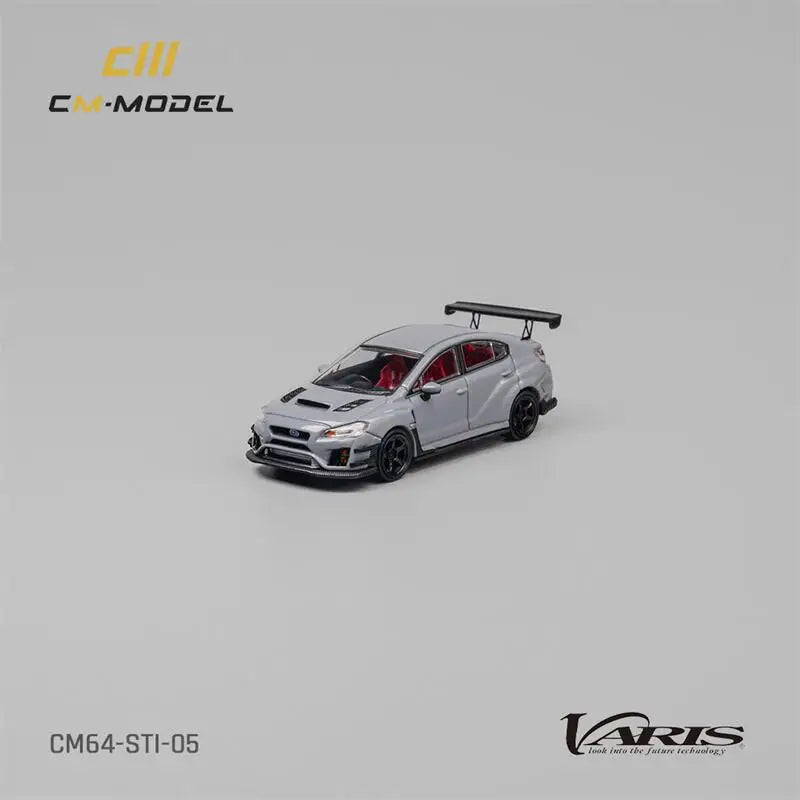 CM MODEL  1:64 STI Varis Widebody 1.0 Gray Diecast Model Car