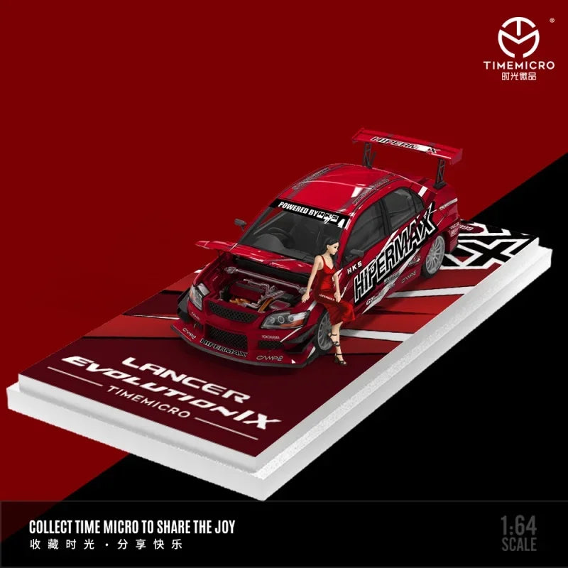 Time Micro 1:64 Lancer EVO IX HIPERMAX Diecast Model Car