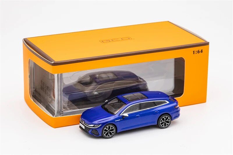 GCD 1:64 CC Arteon R Shooting Brake hunting edition Blue LHD Diecast Model Car