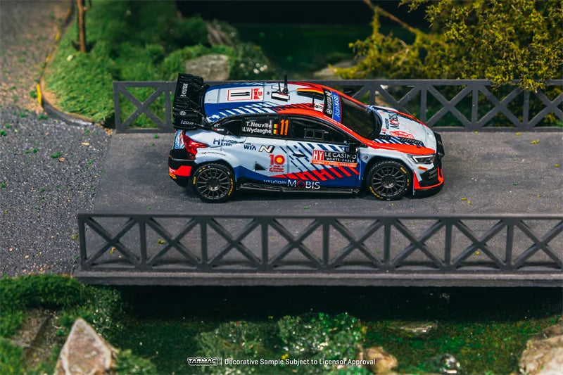 Tarmac Works 1:64 Hyundai i20 N Rally1 Hybrid Rallye Monte-Carlo2024 Winner Diecast Model Car