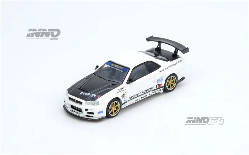INNO 1:64 ESCORT MK2 PANDEM EMOTION RETRO R32 Midnight Purple R35 AORUS TOP SECRET FAIRLADY Z R34 Model Car
