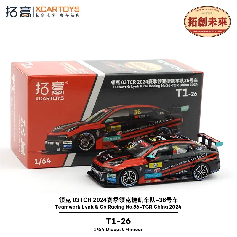 Xcartoys 1:64 Teamwork Lynk & Co Racing No.36-TCR China 2024 Die-Cast Car Models