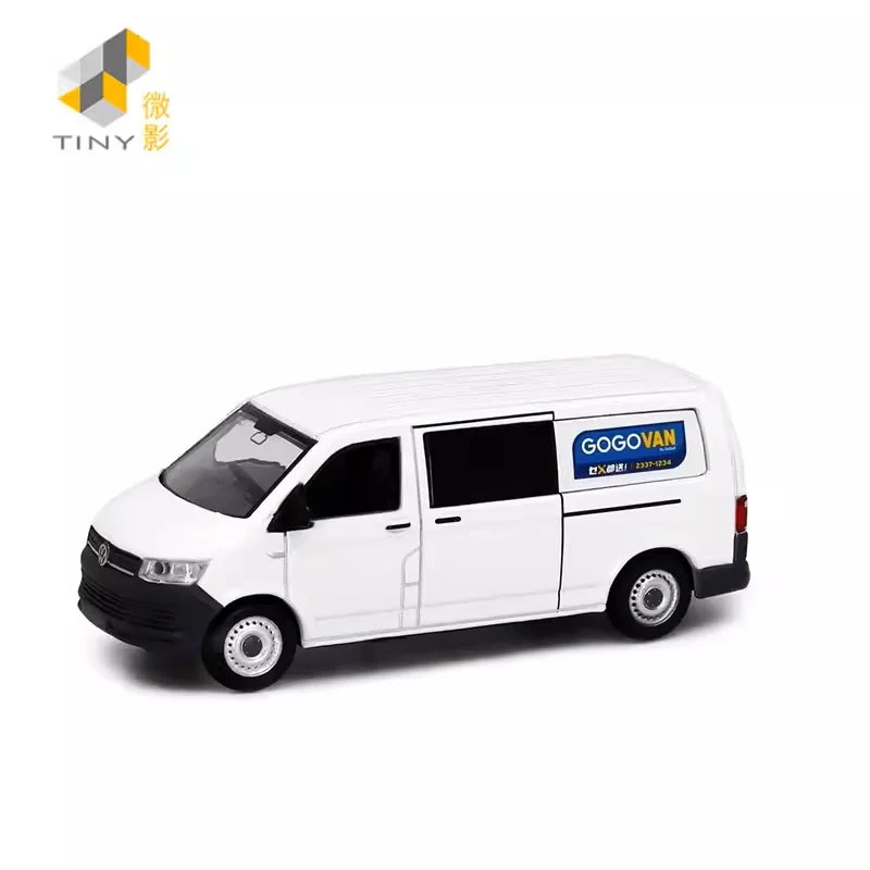 TINY 1:64 T6 Transporter GOGOX White Diecast Model Car