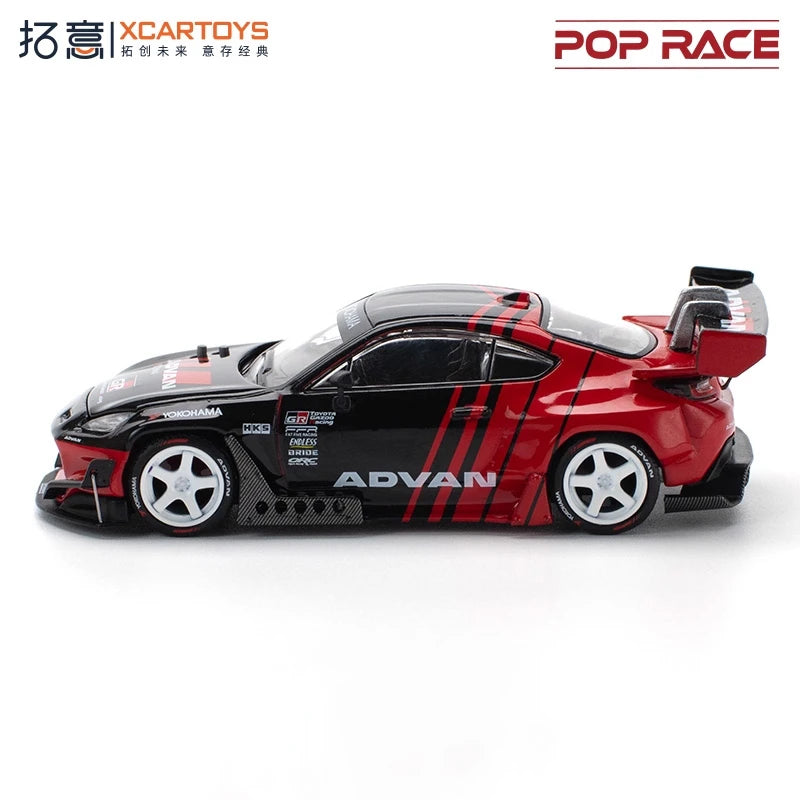 Xcartoys x POP RACE 1:64 PANDEM GR 86 ADVAN Diecast Model Car