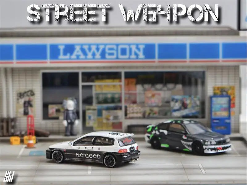 SW 1:64 EG6 JDM Police Car / E46 SDU Diecast Model Car