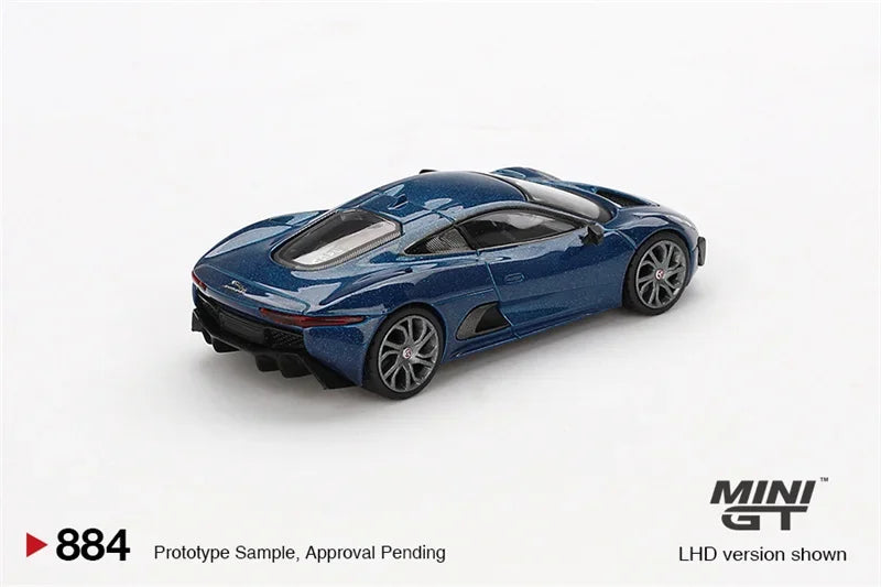 MINI GT 1:64 Jaguar C-X75 Blue Die-Cast Car Model Collection Miniature